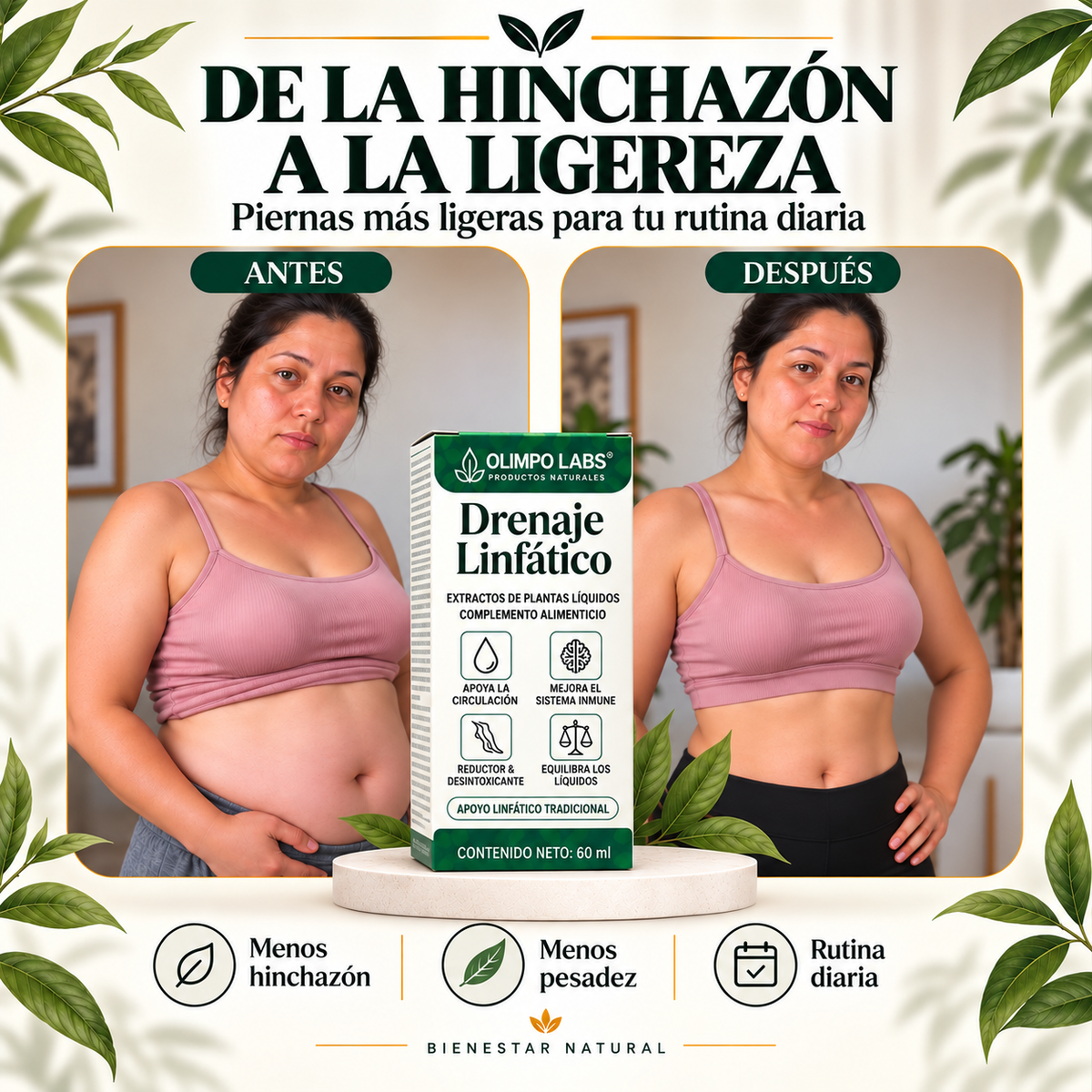 DESHINCHA ROSTRO, ABDOMEN Y PIERNAS. SIÉNTETE MÁS LIGERA